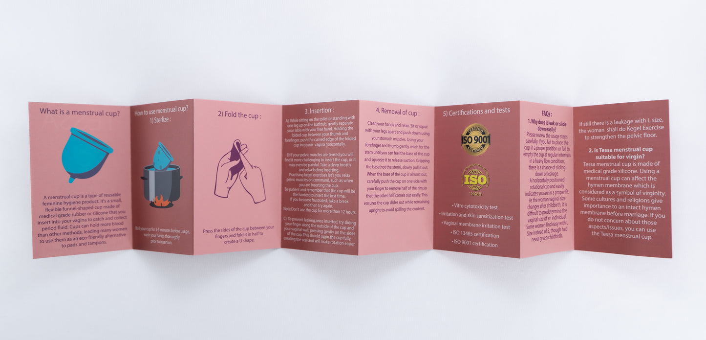 Tessa Large Menstrual Cup for Heavy Flow | Best Reusable Menstrual Cup