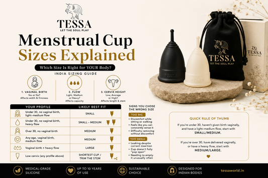 Menstrual Cup Sizes Explained — Which Size Is Right for YOUR Body (India Sizing Chart)