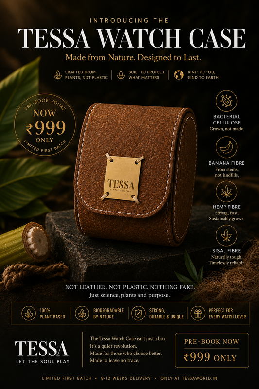 Eco-Friendly Watch Case India | Sustainable Bio-Composite Watch Box – Tessa