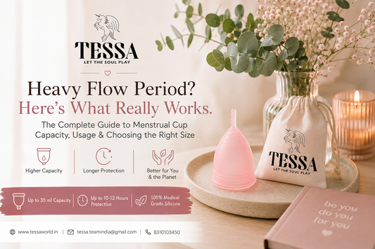 Best Menstrual Cup for Heavy Flow in India: Capacity Chart + Expert Guide | Tessa