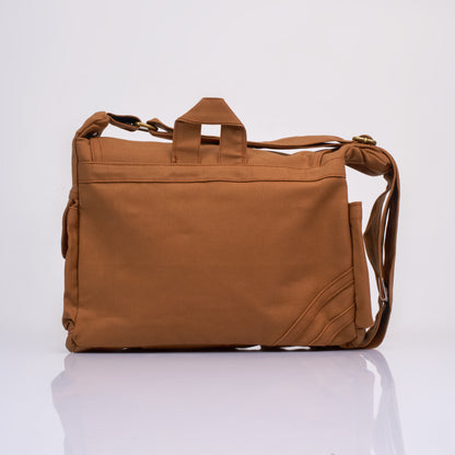 Tessa Canvas Messenger Sling Bag – Earth Brown