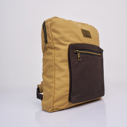Tessa - Classic Canvas Backpack(Camel Brown)