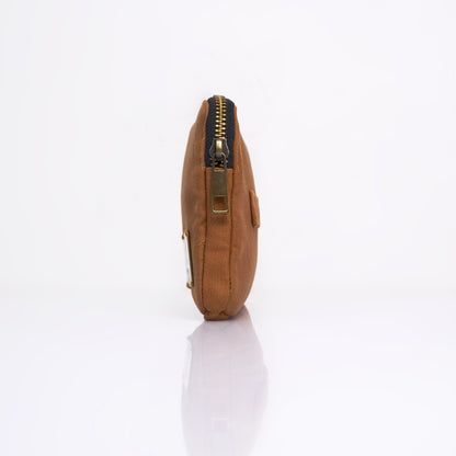 Tessa - Canvas Pouch (Brown)