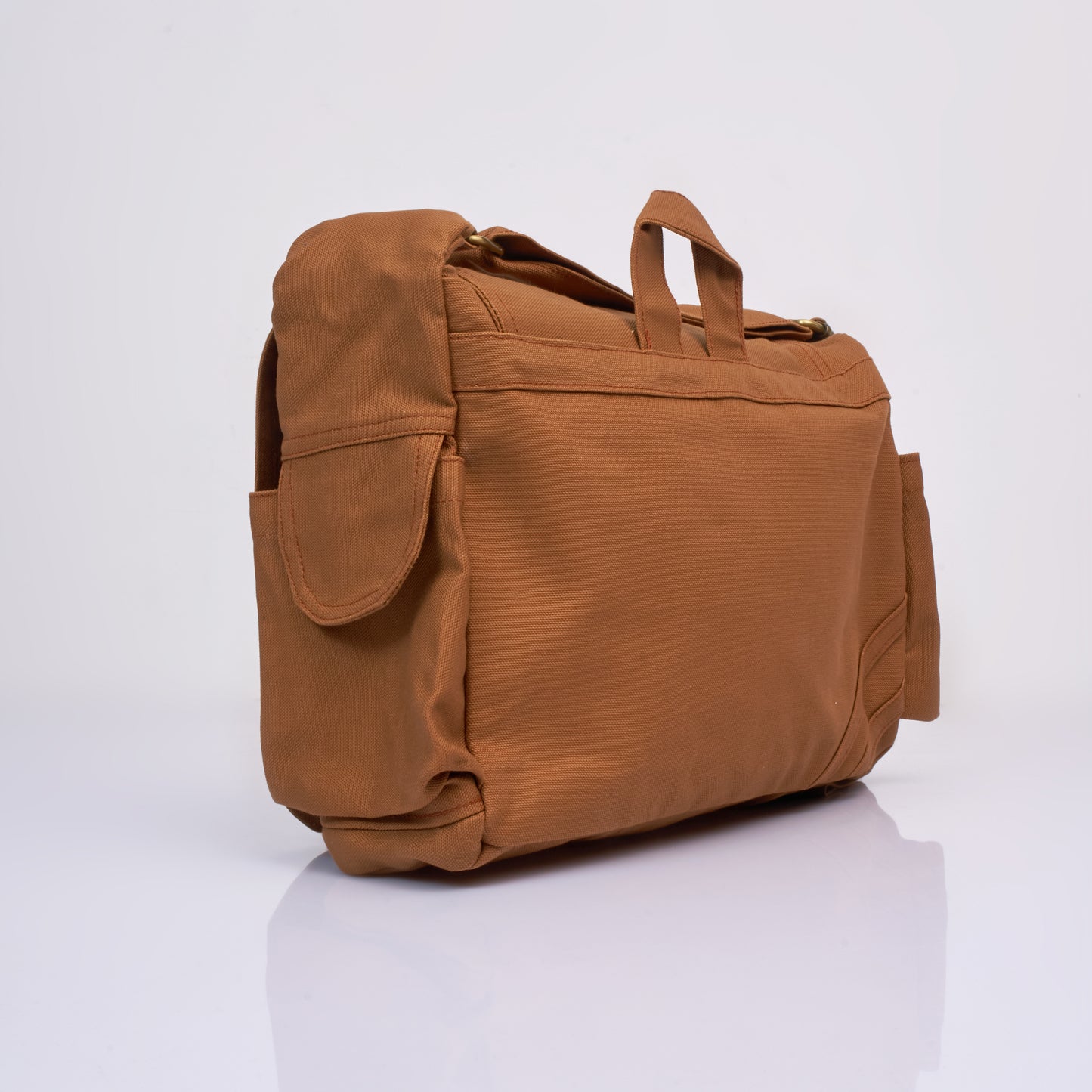 Tessa Canvas Messenger Sling Bag – Earth Brown