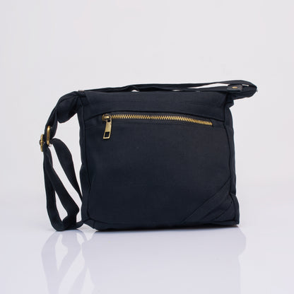 Tessa Canvas Sling Bag – Midnight Navy