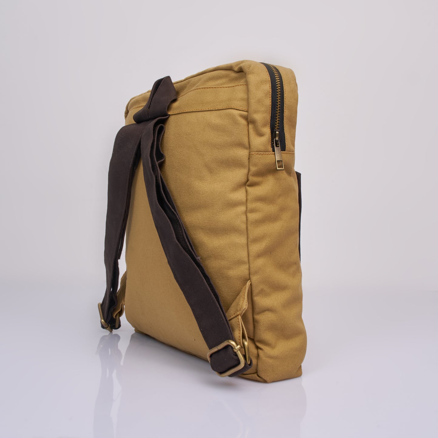 Tessa - Classic Canvas Backpack(Camel Brown)