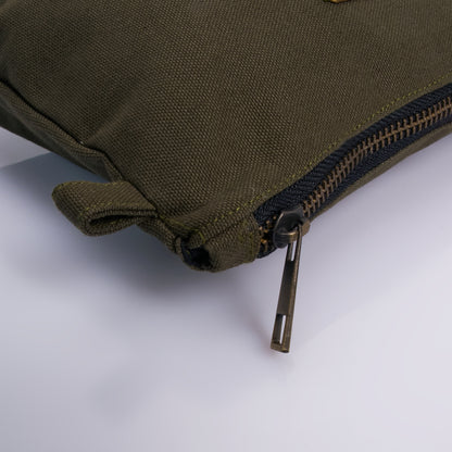 Tessa - Canvas Pouch (Olive)
