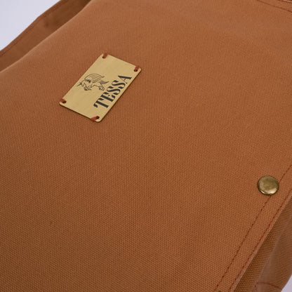 Tessa Canvas Messenger Sling Bag – Earth Brown