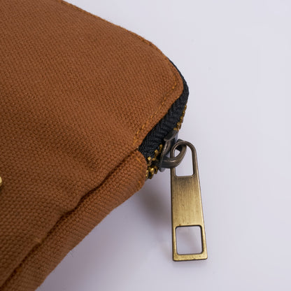 Tessa - Canvas Pouch (Brown)