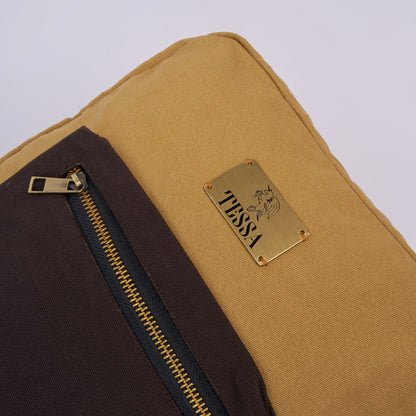 Tessa - Classic Canvas Backpack(Camel Brown)