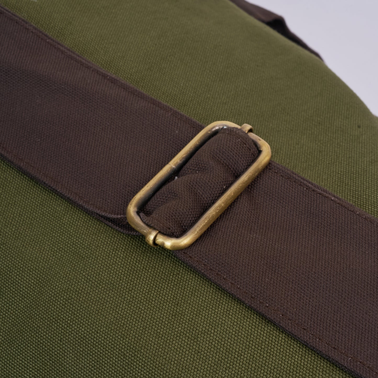 Tessa Green Duffle Bag – 40L Duck Canvas Weekend Travel Bag with Metal Zipper