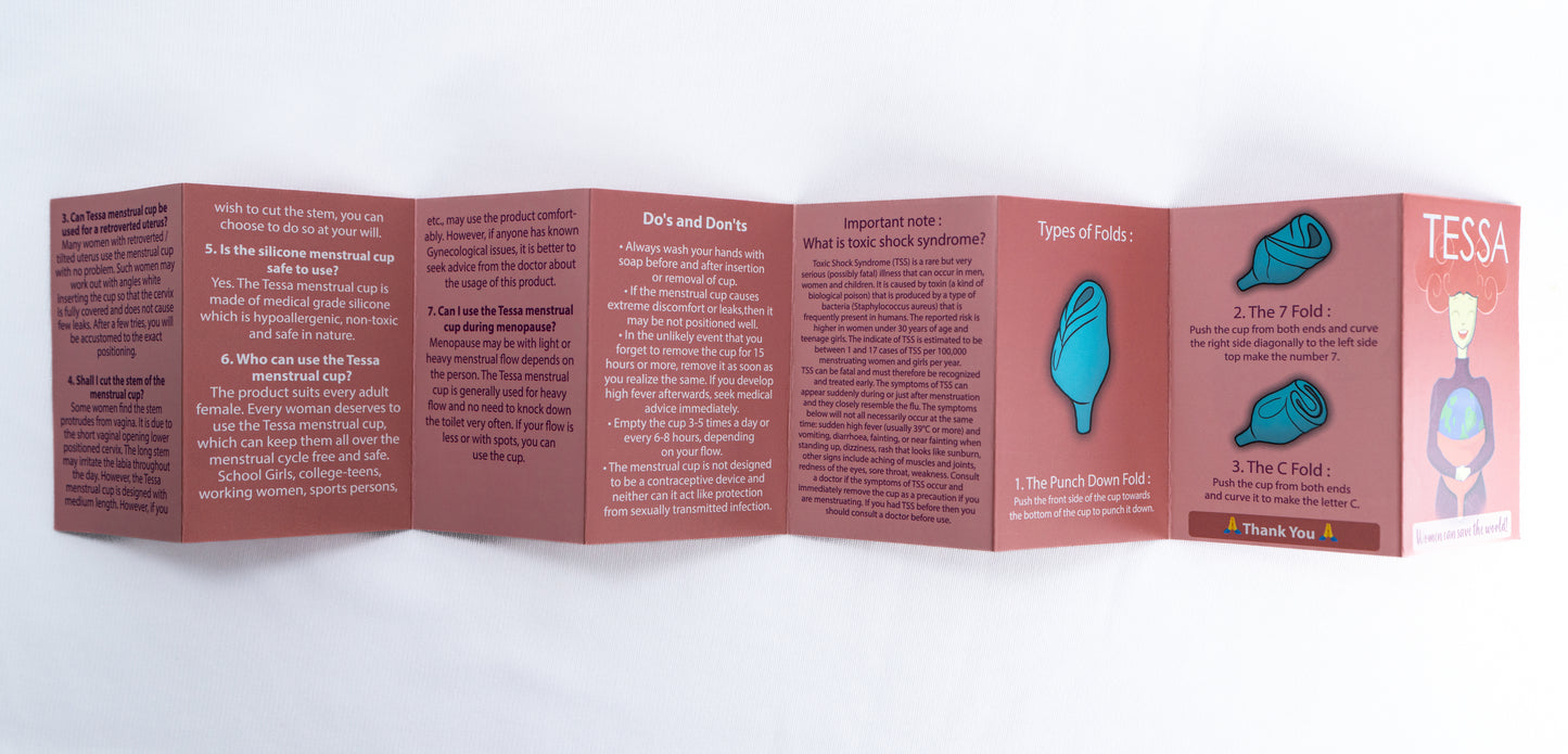 Tessa Large Menstrual Cup for Heavy Flow | Best Reusable Menstrual Cup